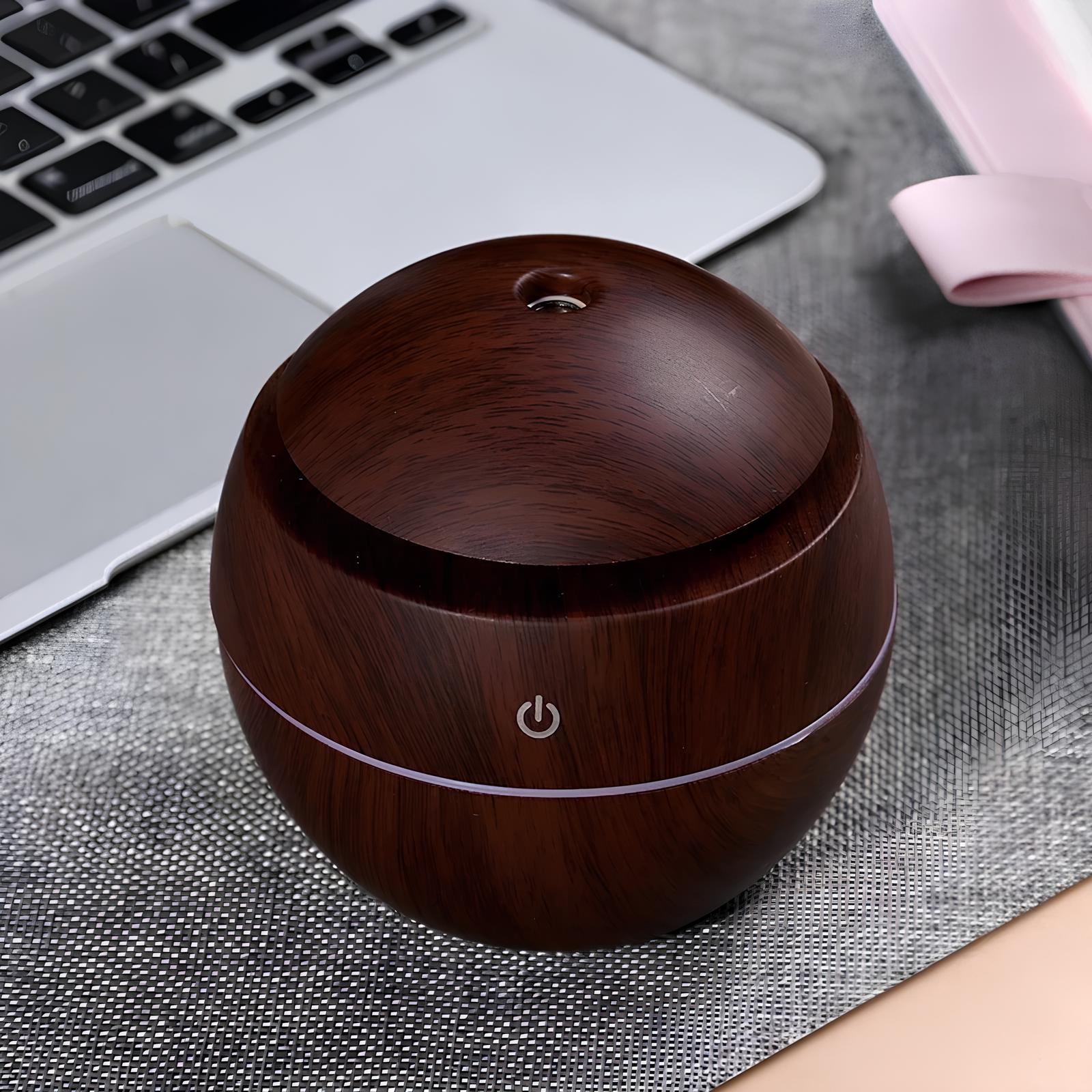 Portable Aroma Diffuser And Humidifier 130ML with 7 Color LED Light