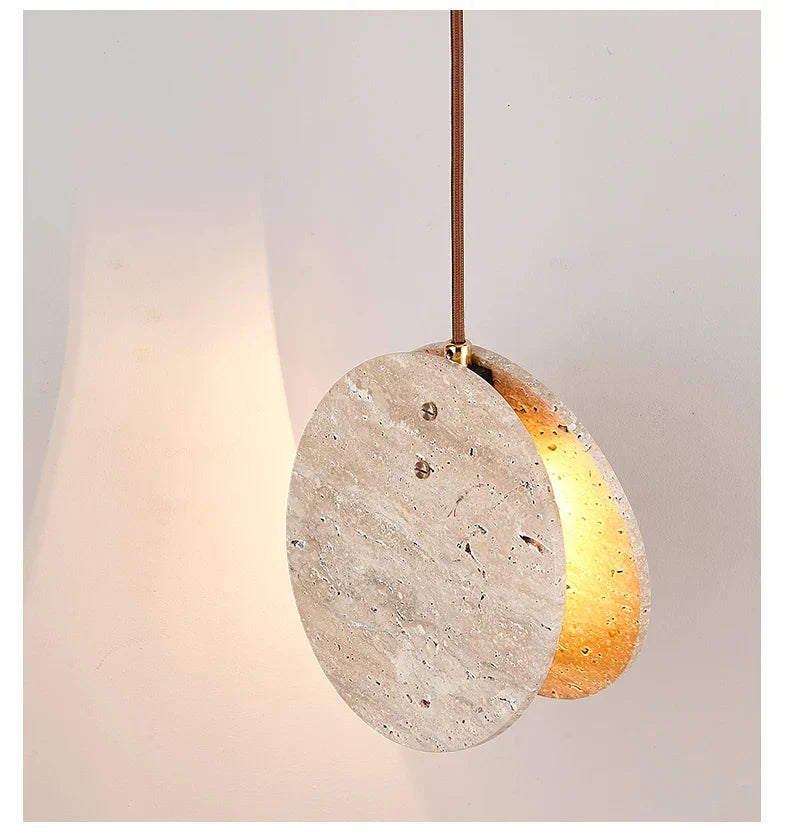 Tao Travertine Pendant Light