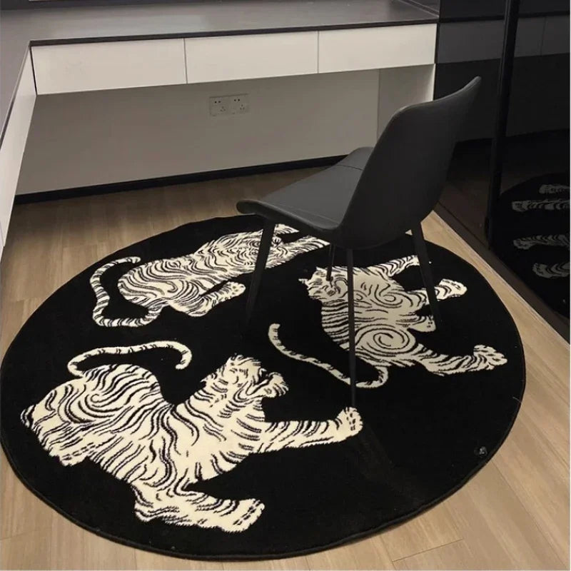 ara's Tiger Stripes Plush Area Rug - Měkký, stylový a odolný pro obývací pokoj, ložnici a další!