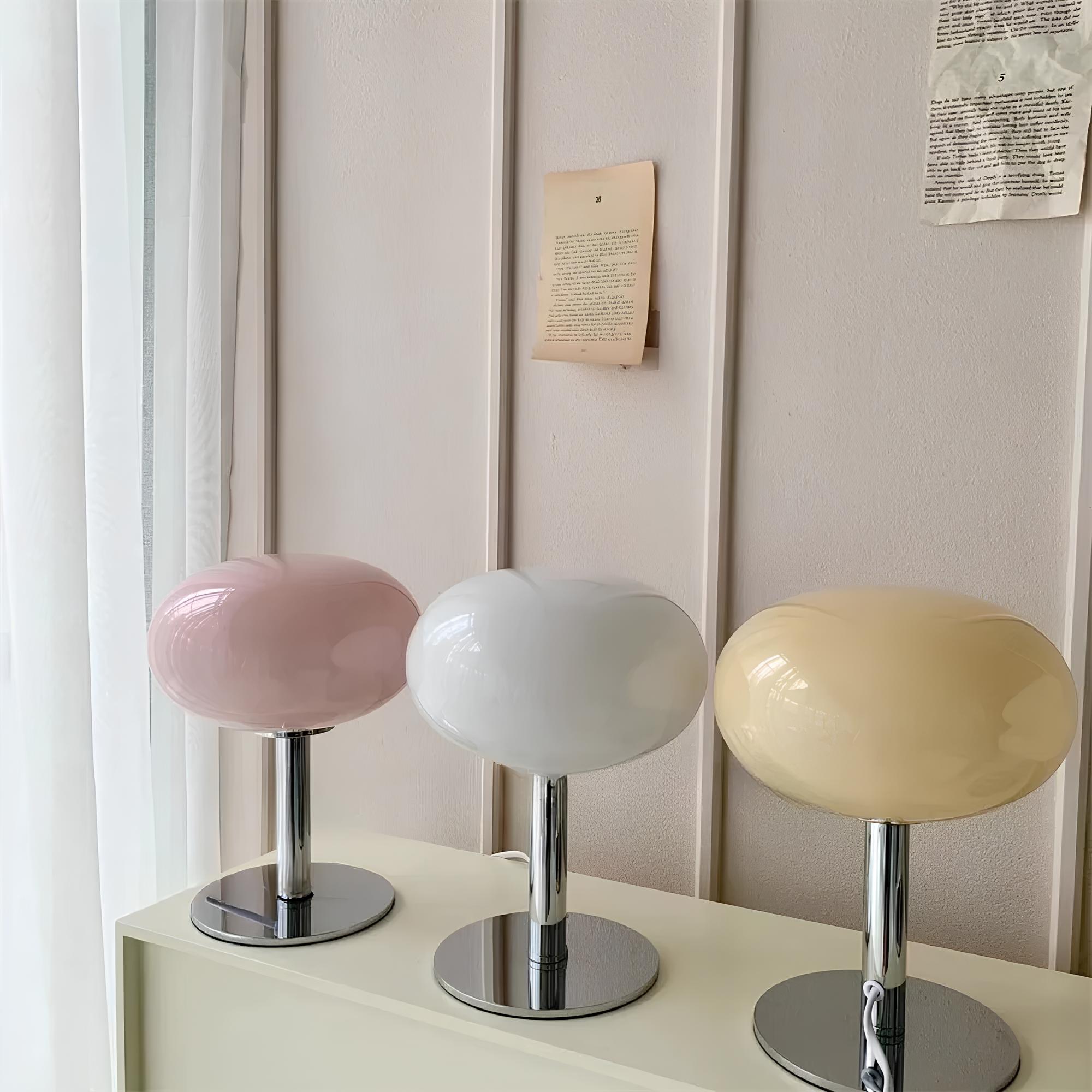 Lollipop glas bordlampe