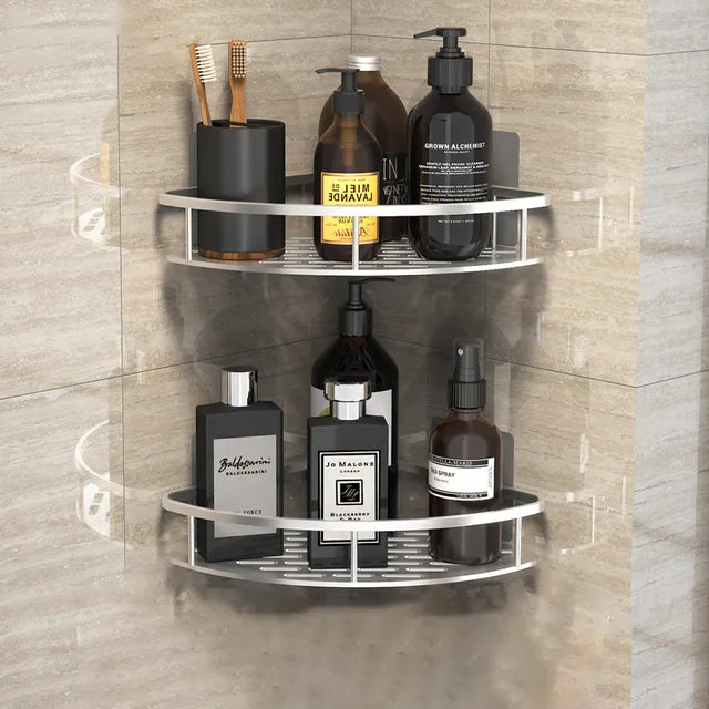 No-Drill Bathroom Corner Shelf: Stylish and Practical Shower Storage Solution