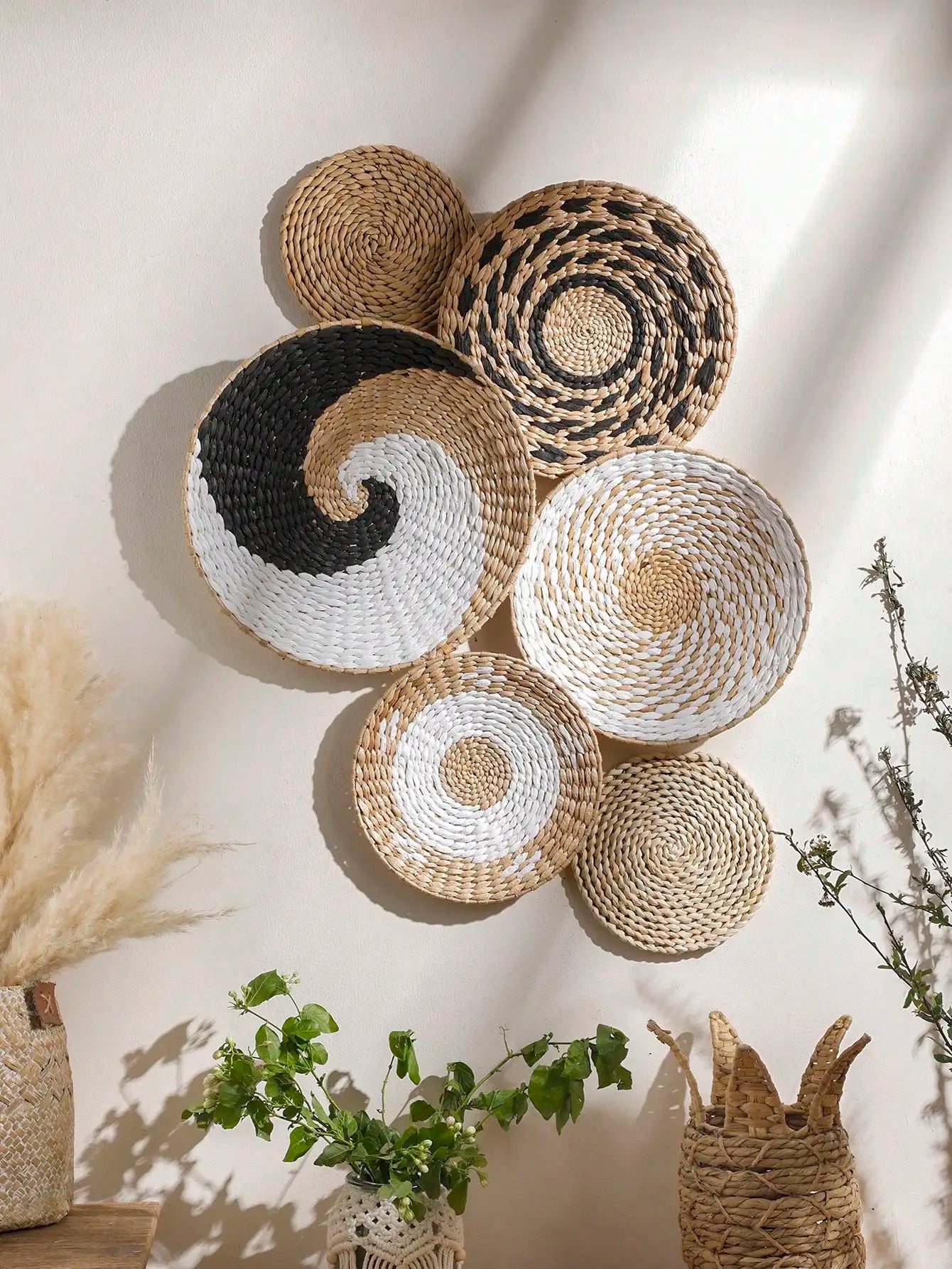 Hand Woven Basket Wall Decor