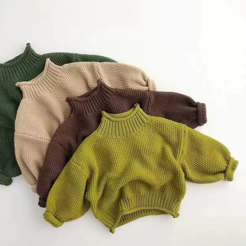 Astraea Cozy Knit High-Neck Sweater - Warmth & Style for Kids