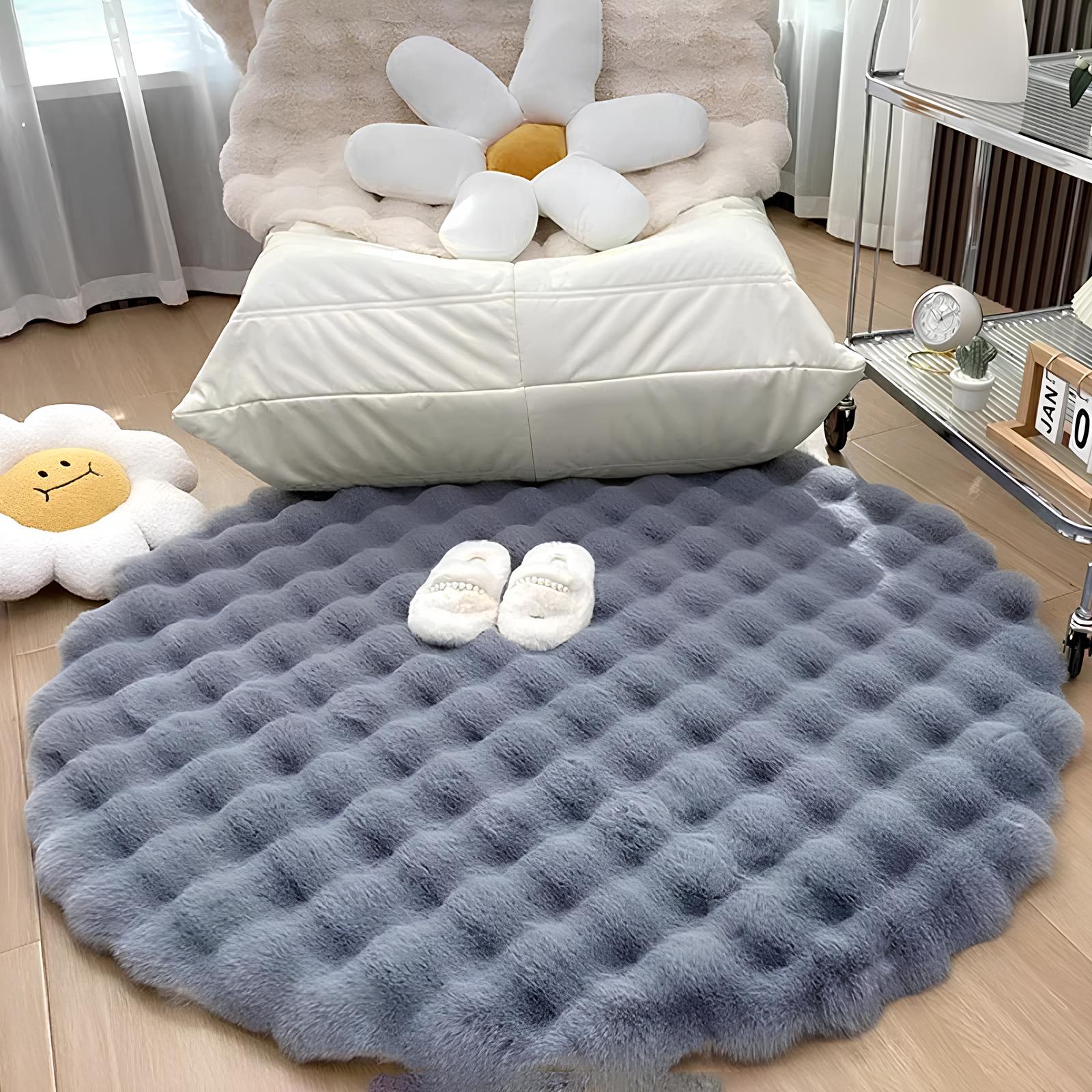 Round Plush Rug Floor Mat