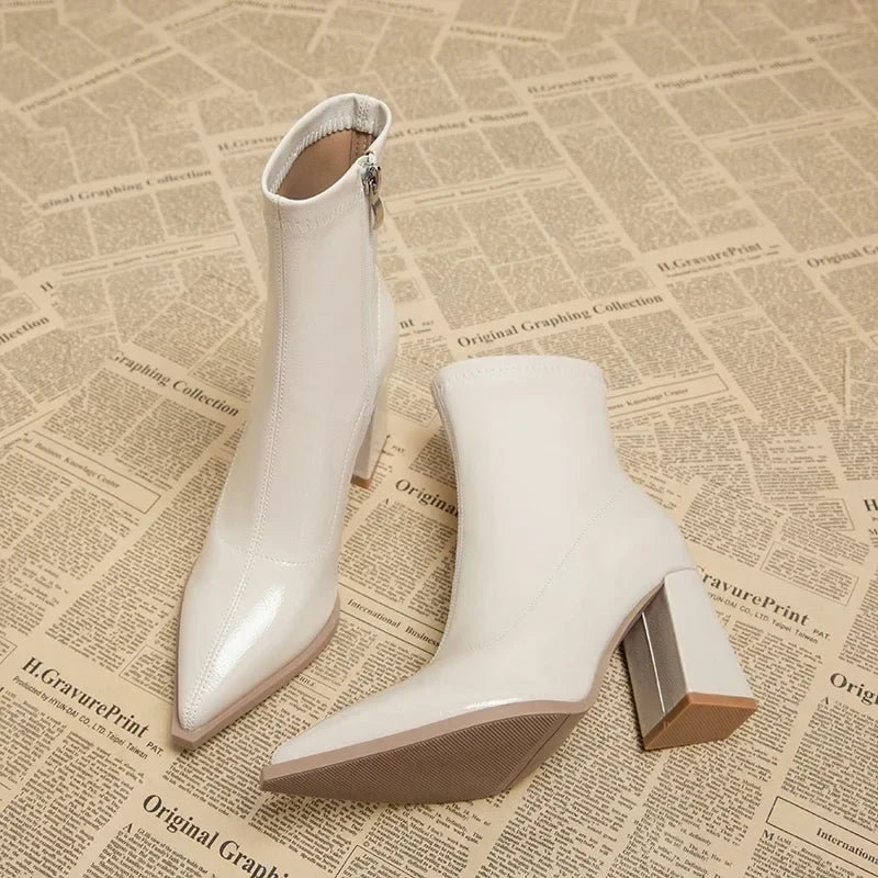 Brecki Pointed Toe Ankle Boots