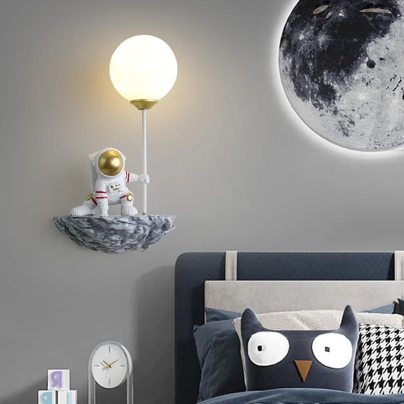 Astronaut Nursery Room Wall Light