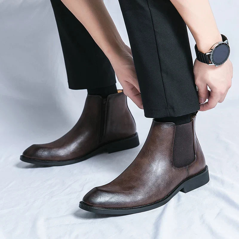 Bottes en cuir pour hommes ApexStyle