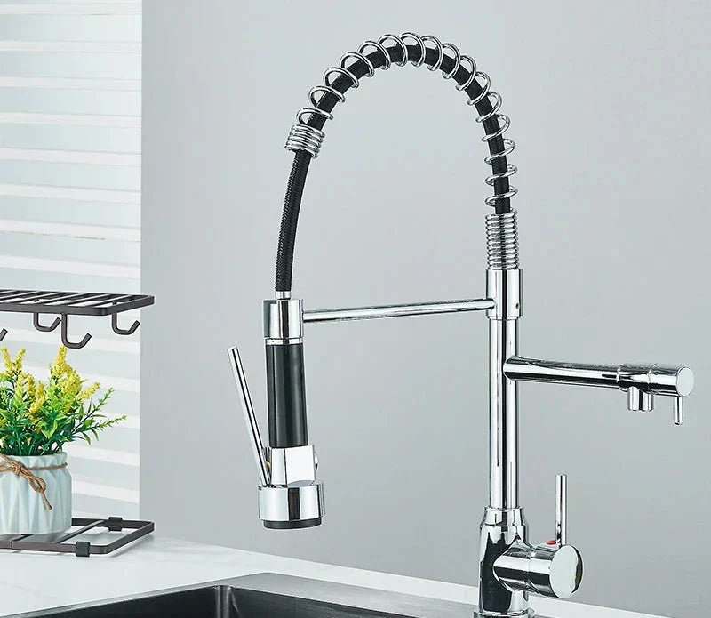 NickelFlex – Kitchen mixer tap with 360° swivel function faucet