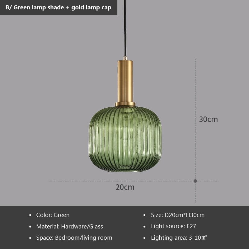 Rosalie Fluted Glass Pendants