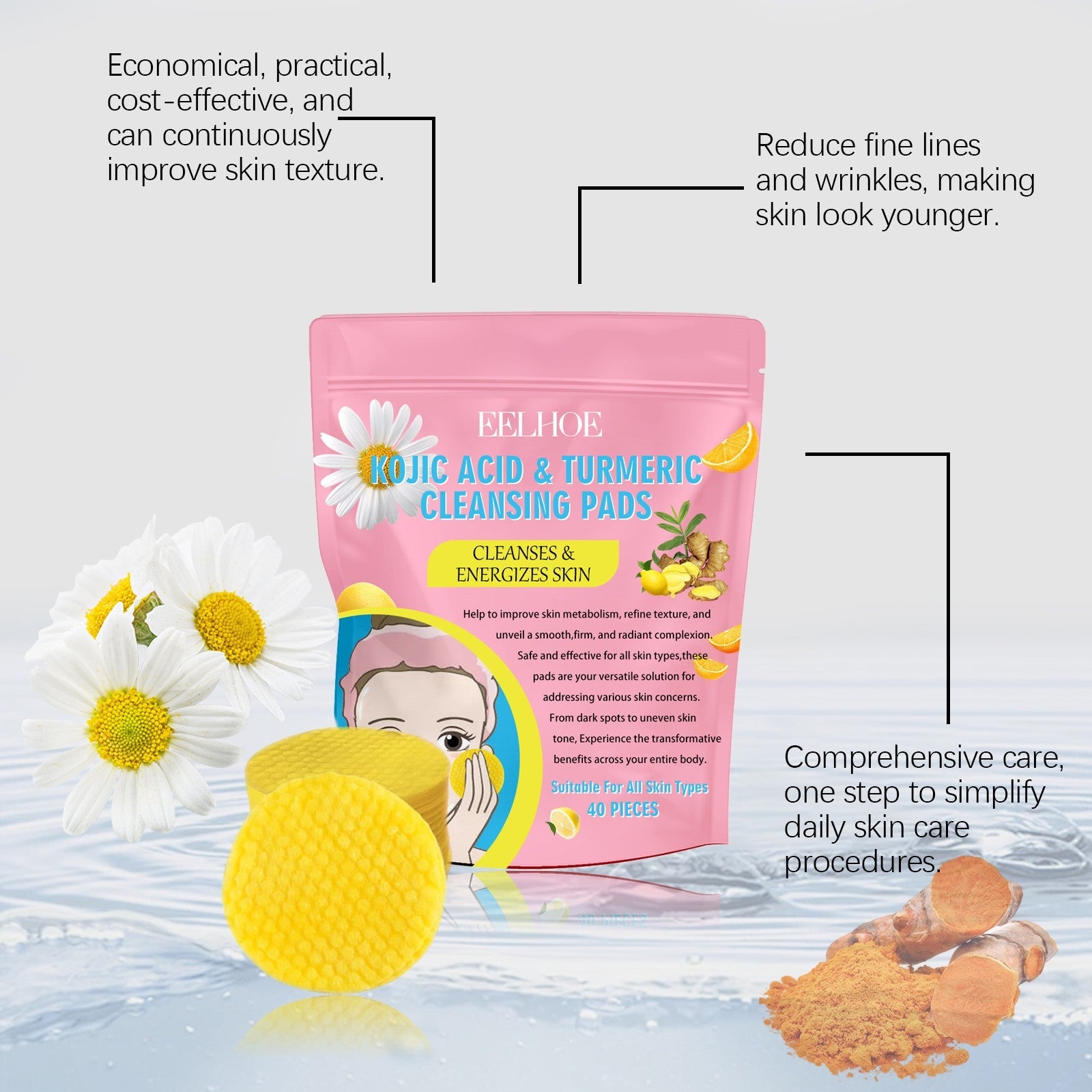 Avany - gurkemeie og kojic pads