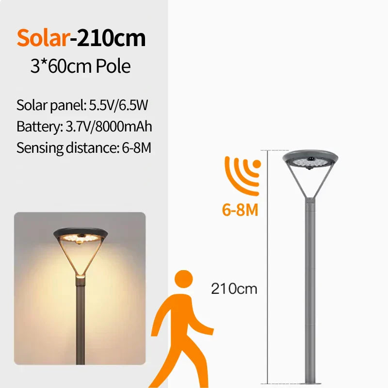 Outdoor Solar Courtyard Light