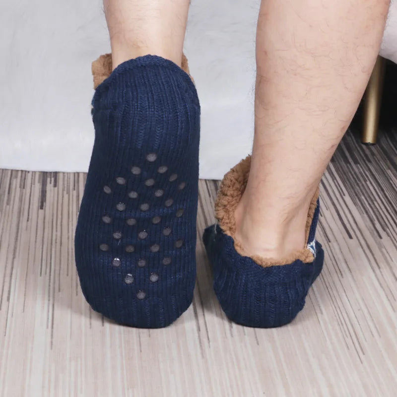 Chaussettes de yoga et de neige antidérapantes CozyStep | Chaussons unisexes chauds pour la maison pour l'automne et l'hiver