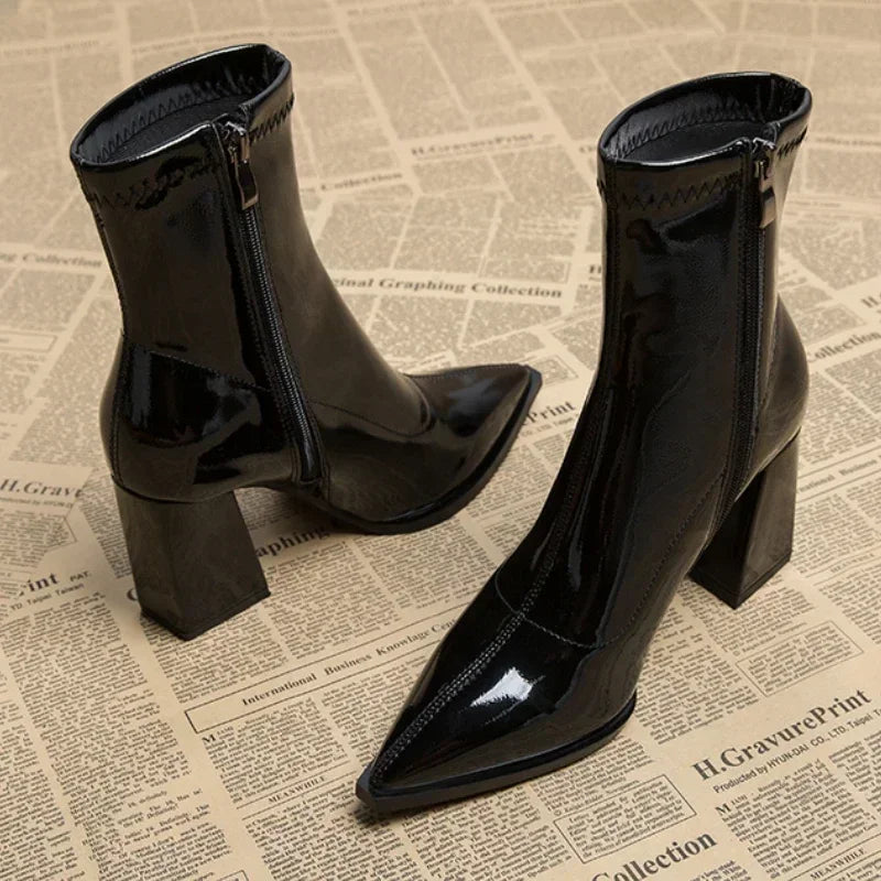 Brecki Pointed Toe Ankle Boots