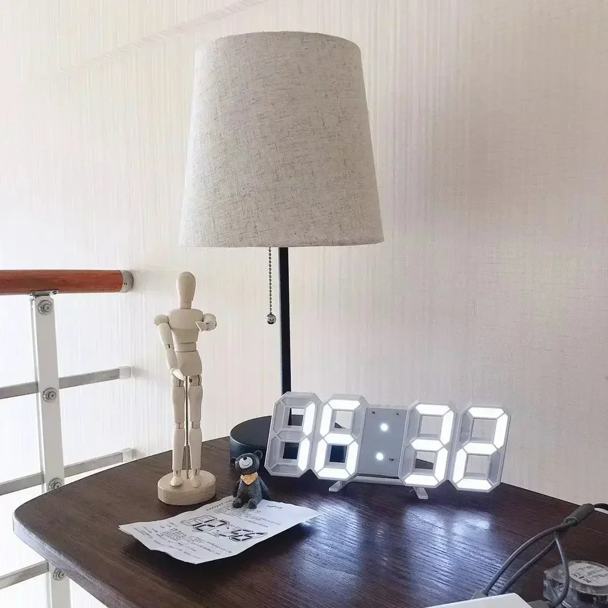 NeoTime – Horloge électronique LED 3D pour la décoration intérieure