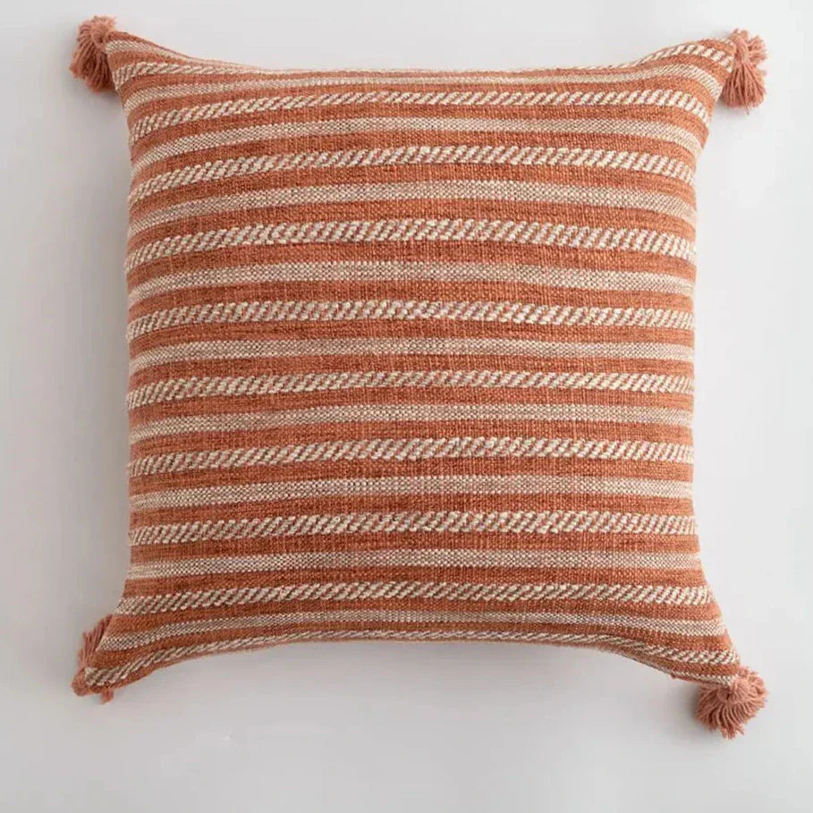 CreamCozy - Housse de coussin décorative avec lin