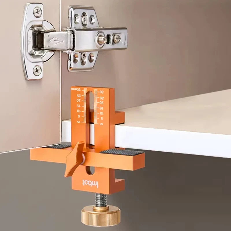 סara Woodworking Cabinet Door Jig – כלי מיקום אלומיניום מתכוונן