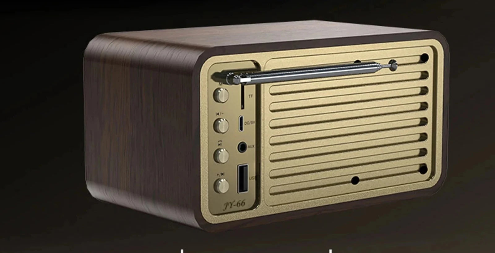 Nostalgic Bluetooth Speaker - Retro Wooden Wireless Subwoofer with Bluetooth 5.0