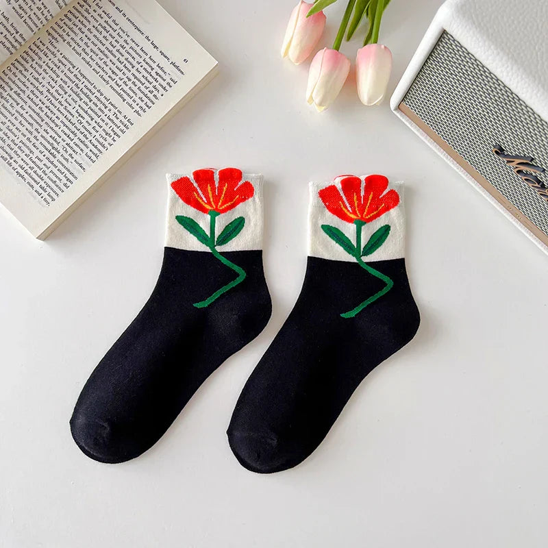 Spring Flower Socks