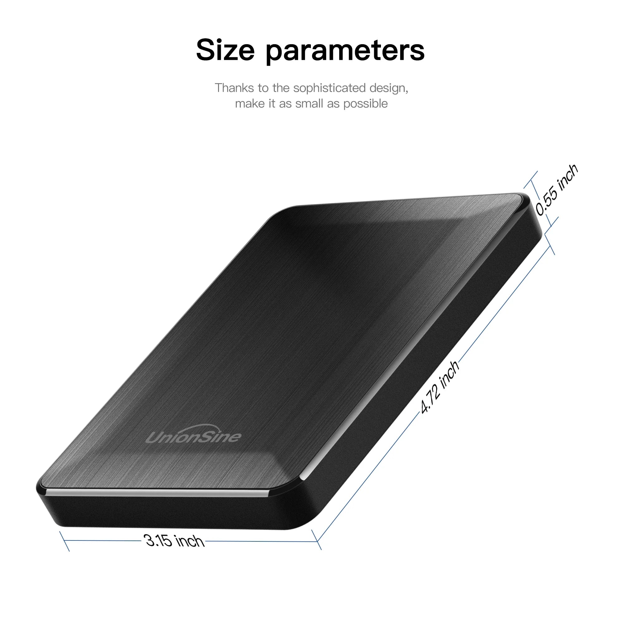 2.5" Portable External Hard Drive 250GB, 320GB, 500GB, 1TB, 2TB | USB 3.0 Storage for PC, Mac, MacBook, Desktop