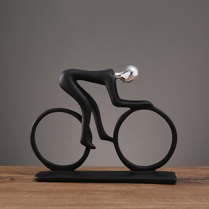 Vrimlo® Nordic Abstract Cyclist Sculpture