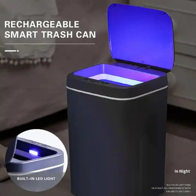 Sophia Smart 16L Automatic Sensor Trash Can – Touchless Waterproof Waste Bin for Kitchen & Bathroom