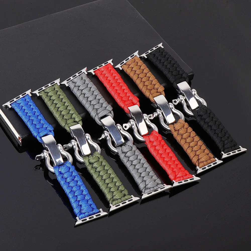 OZARK™ - ADJUSTABLE NYLON-BRAIDED APPLE WATCH BAND