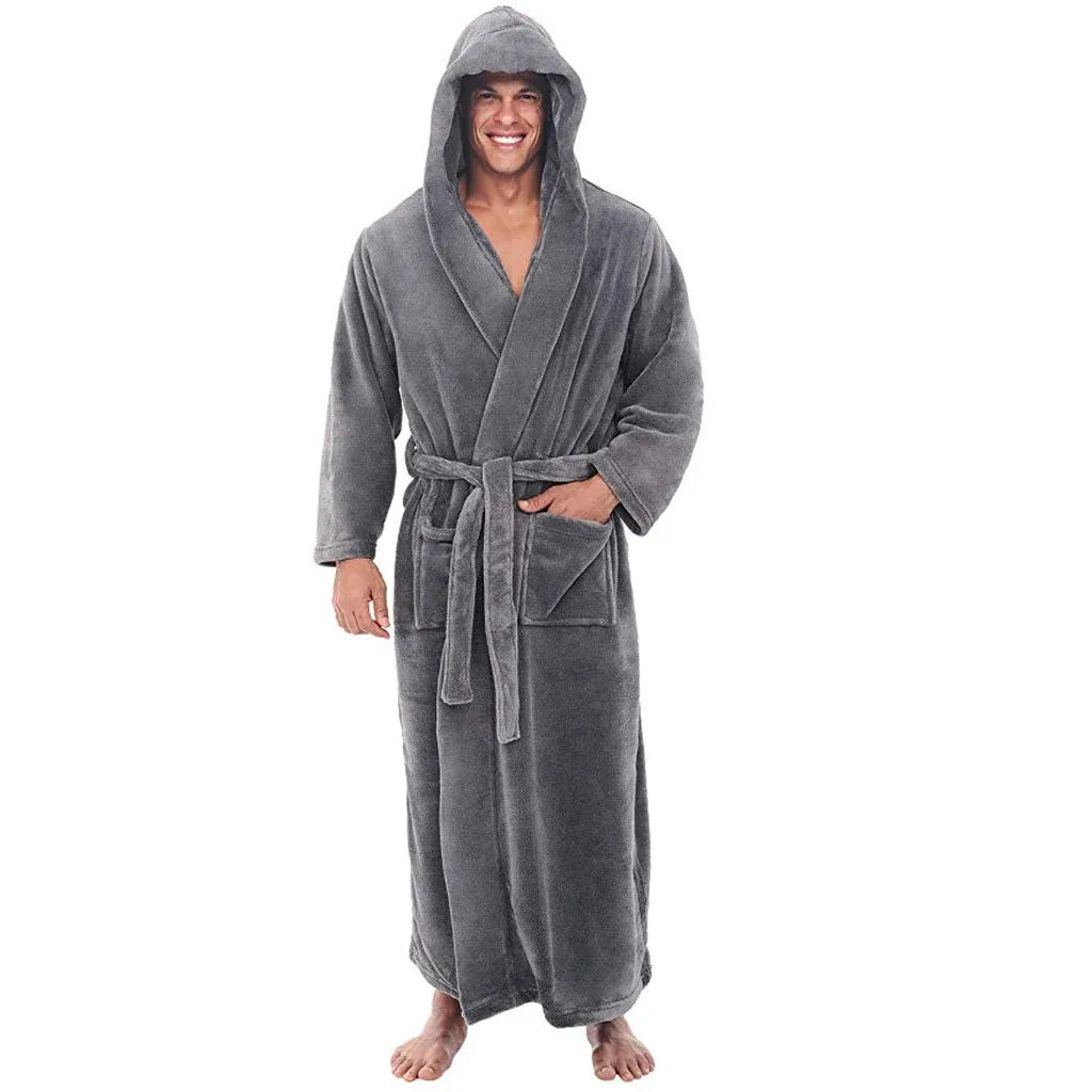 HoodedChill – Robe de Banho Confortável para Homens