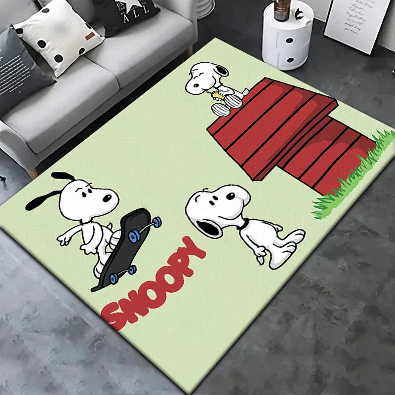 Alfombra Grande Impresa de Winnie HD Cartoon – Decoración para el Hogar y Exterior