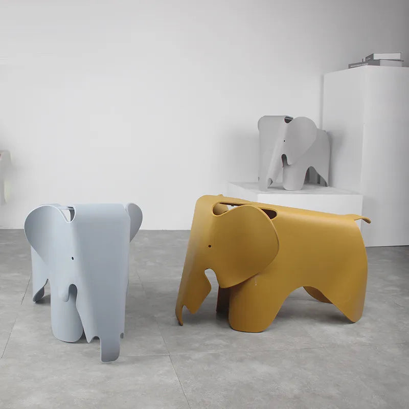 Modern Origami Elephant Stool Ottoman Decor