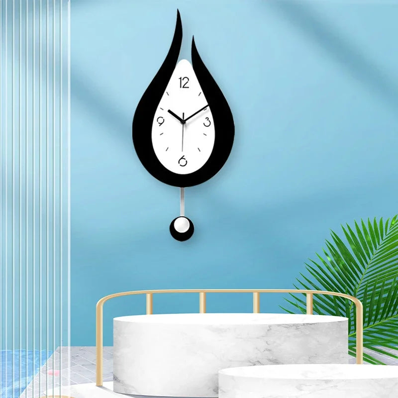 Modern Water Drop Wall Clock