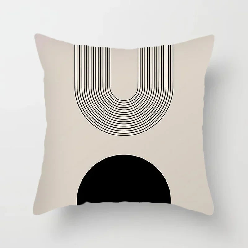 LineArt - Decorative Cushion Cover with Abstract Pattern