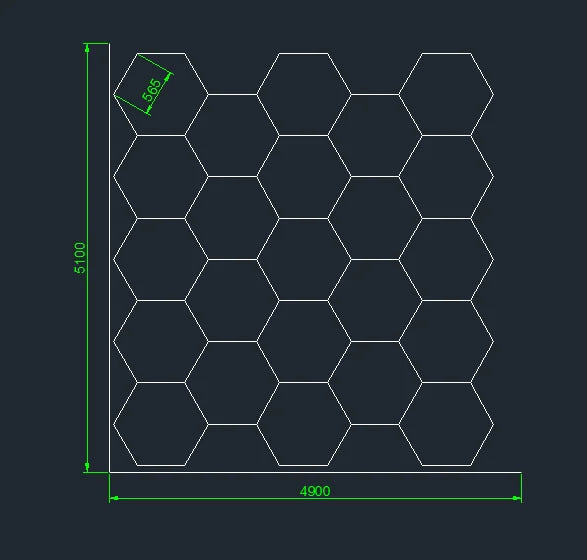 Sechseckige LED-Deckenleuchten