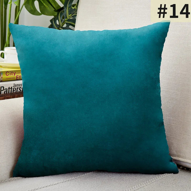 VelvetChic - Plain Cushion Cover for Home Decor