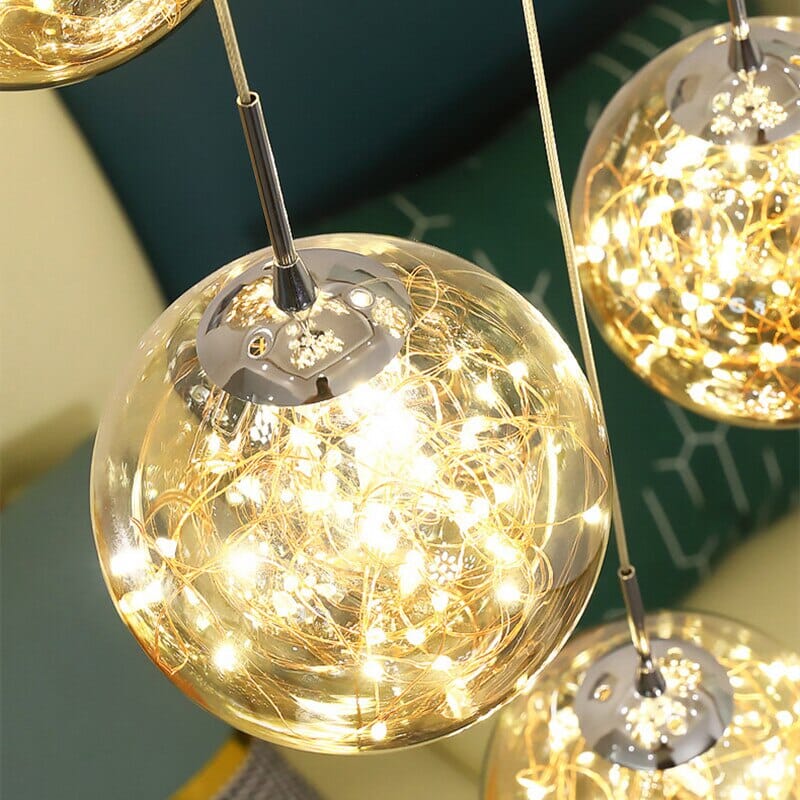 Bella Glass Ball Chandelier