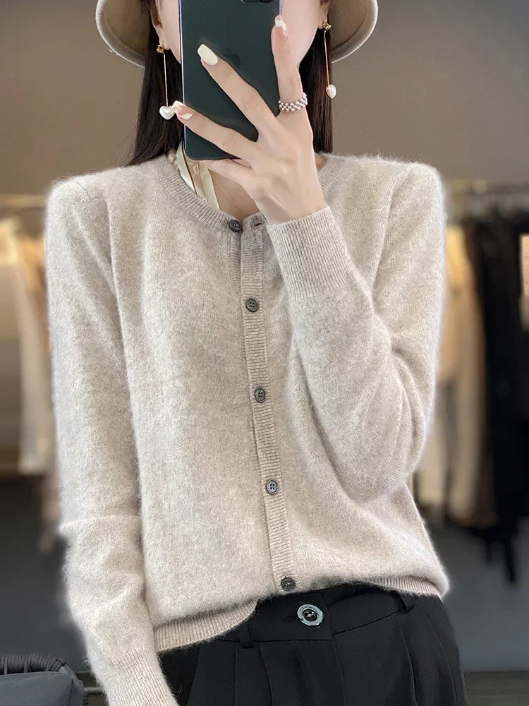 Céline : Pull/Cardigan Super Chaud | Pull 100% pur cachemire