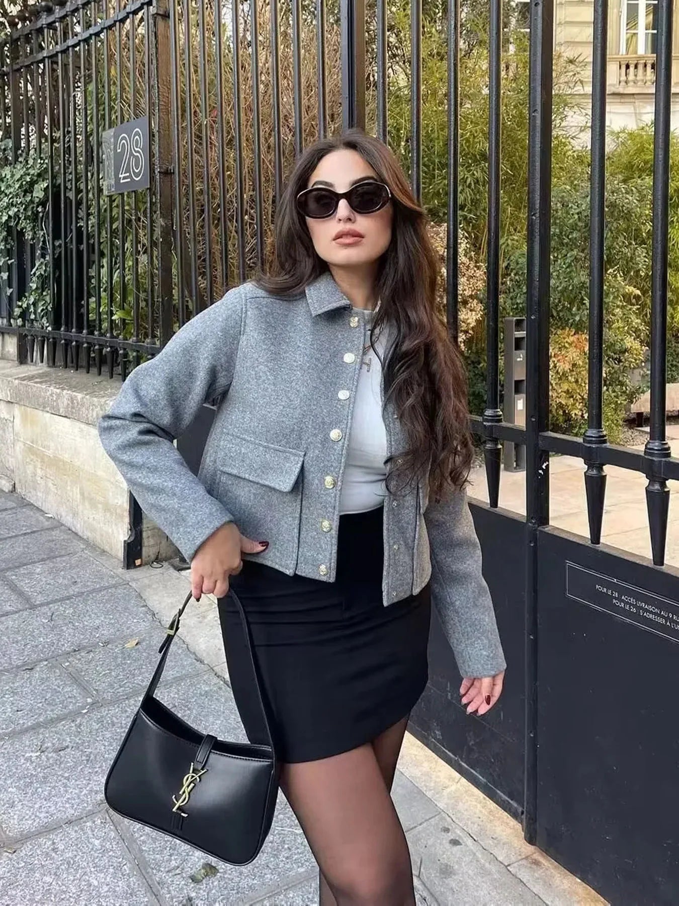 Tiffany : Veste Bomber Courte - Manteau d'Automne