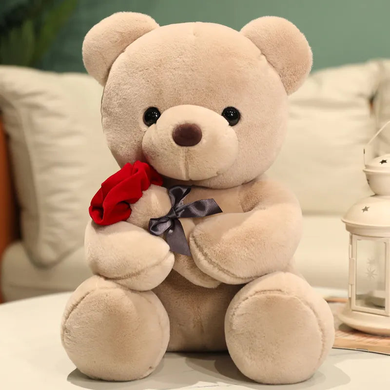 Teddy Rose™️ | câlin d'amour 2024 |Ours en peluche avec rose 🌹