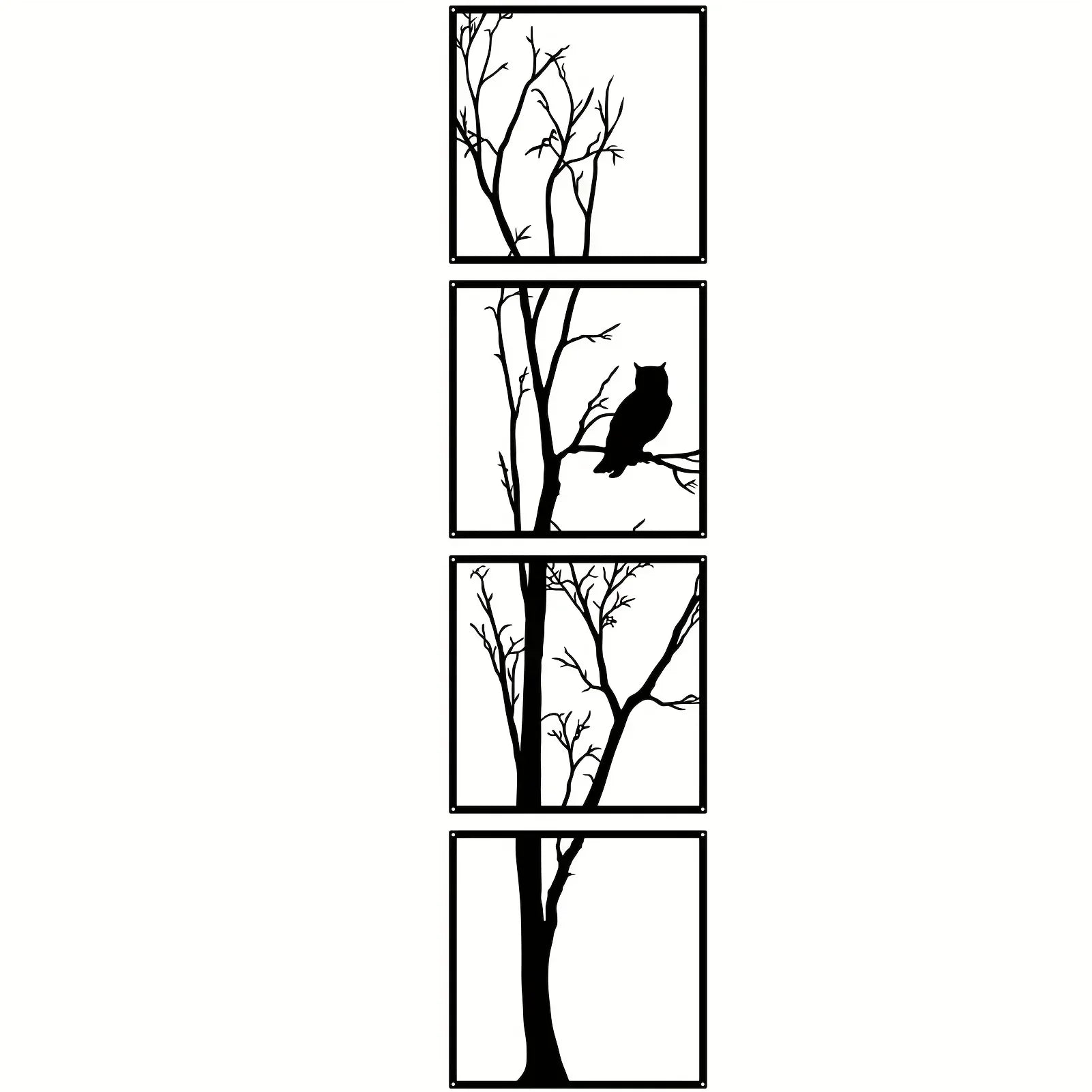 Owl Tree Branch Wall Art