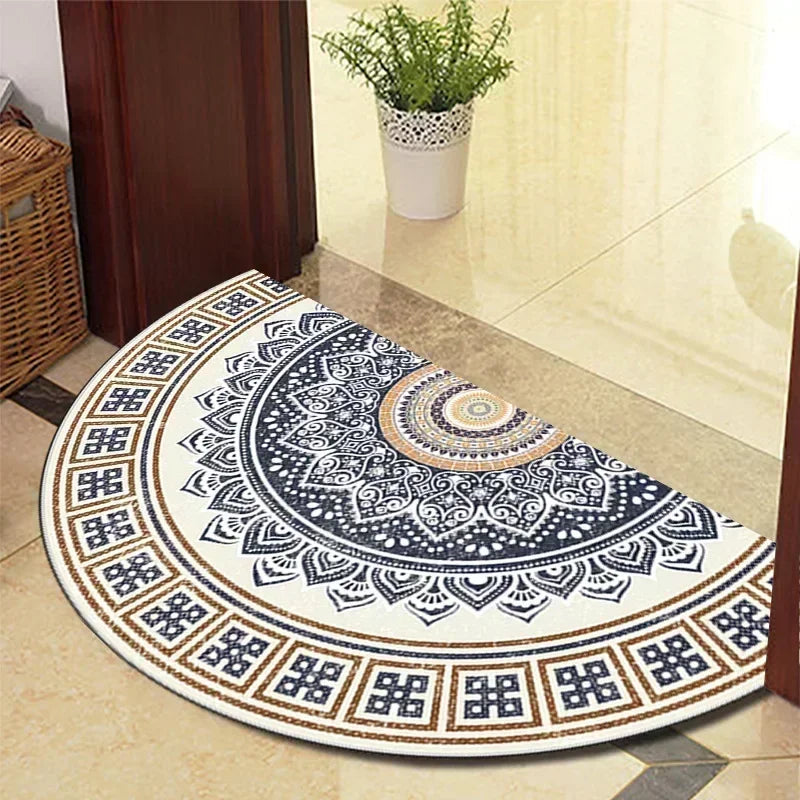 Winnie Retro Felpudo Semicircular – Elegante Alfombra de Entrada Antideslizante para Interior