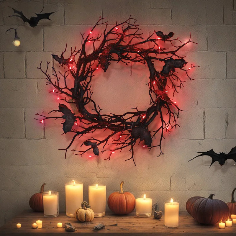 Halloween Haunted Twilight Wreath