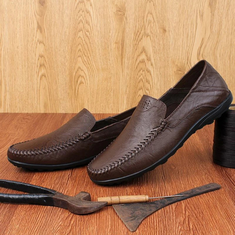 Francesco Tacconi slippers. 100% genuine leather summer loafers/shoes