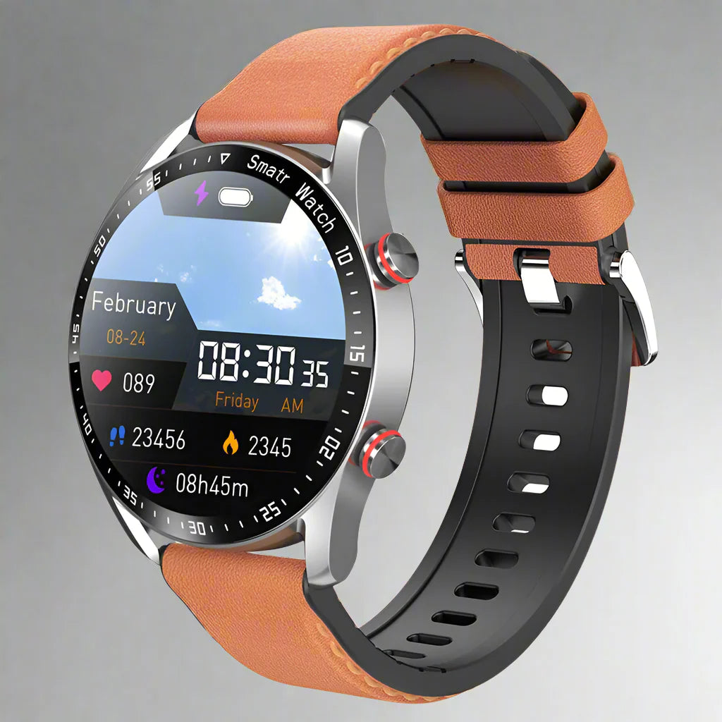 Smartwatch Apollo Pro: chiamate Bluetooth, rilevatore di salute ECG+PPG, compagno di fitness e sport