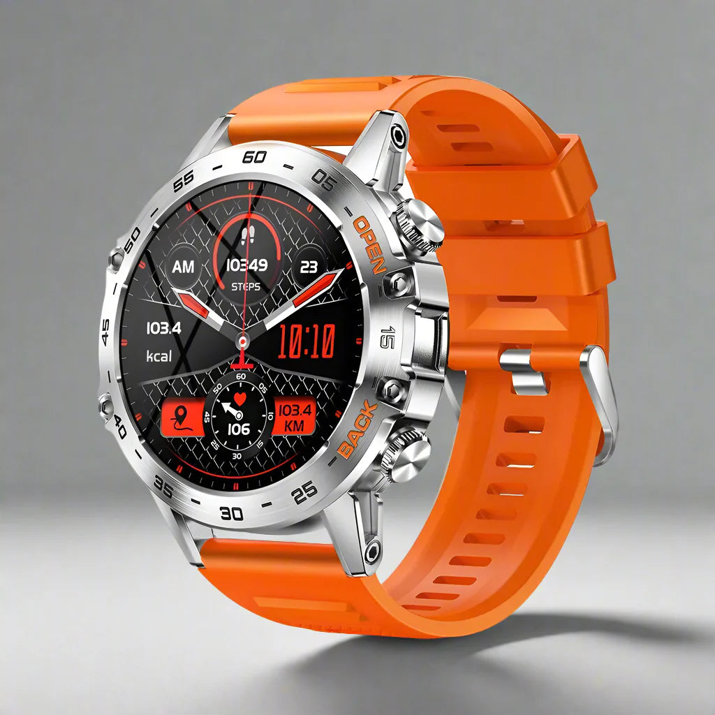 Smartwatch Maxwell Pro Steel – Tracker di fitness e chiamate Bluetooth da 1,39" per Android e iOS