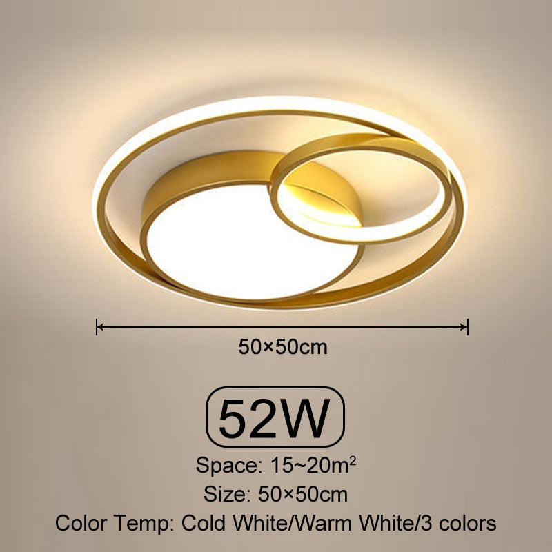 Cielo LED de Círculos Infinitos Modernos