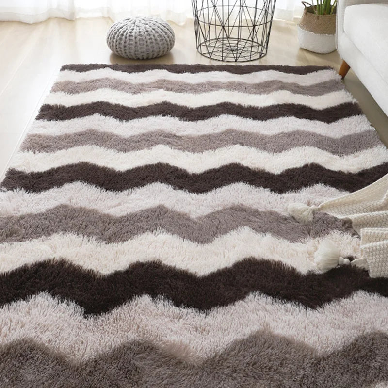 Sara Plush Nordic Lounge Rug para Sala de Estar y Dormitorio - Suave, Acogedor y Decoración Moderna para el Hogar