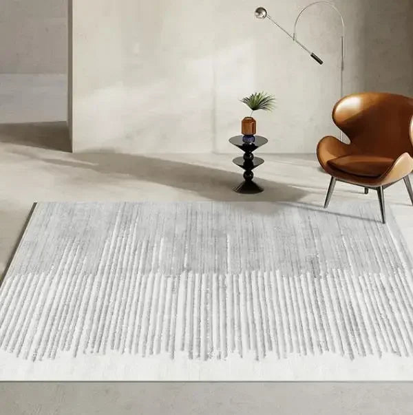 Sara Nordic Ink Splash Abstract Rug – Alfombra Moderna Lavable para Sala de Estar y Dormitorio