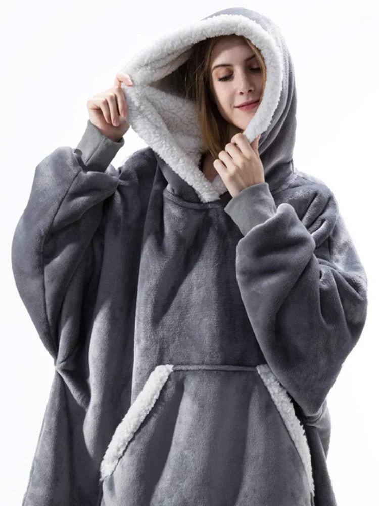 FleeceWrap - Polar Sweater with Hood