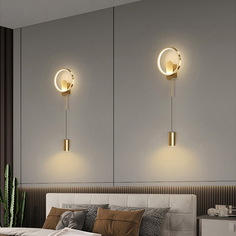 BAN Branwen Modern LED Nordic Gold Wall Light 24W