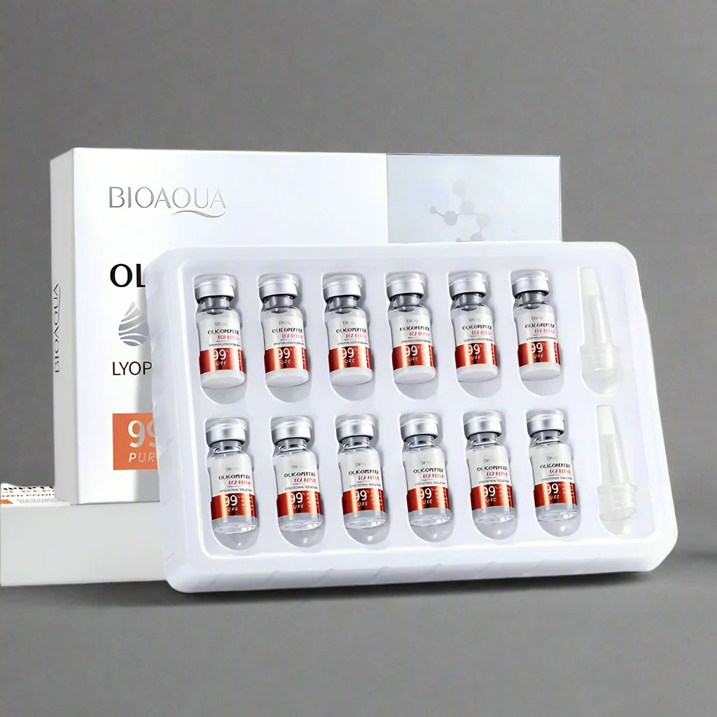 Sara's Hauterneuerung Oligopeptid Gesichtsreparaturset – Hydratisierende & Glättende Hyaluronsäure-Essenz