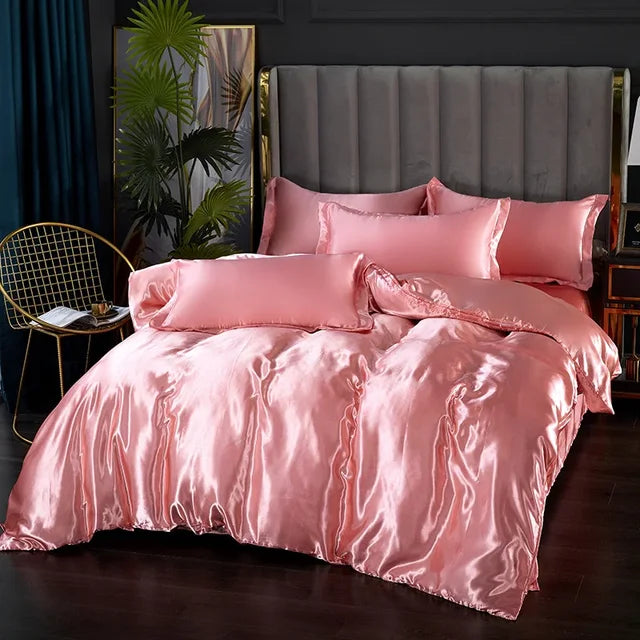 DreamSatin - Conjunto de Cama de Seda Luxuosa